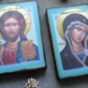 Венчальная Пара 🕊 Икона Спасителя нашего Иисуса Христа Икона Пресвятой Владычицы Богородицы