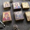 Иконы малые — Богородица, Спаситель и Архангел Михаил