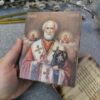 Икона Николая Чудотворца (12 × 14 см)