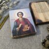 Икона святого великомученика и целителя Пантелеимона (7 × 9 см)